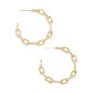 Kendra Scott Gold Chain Link Ryder Hoops